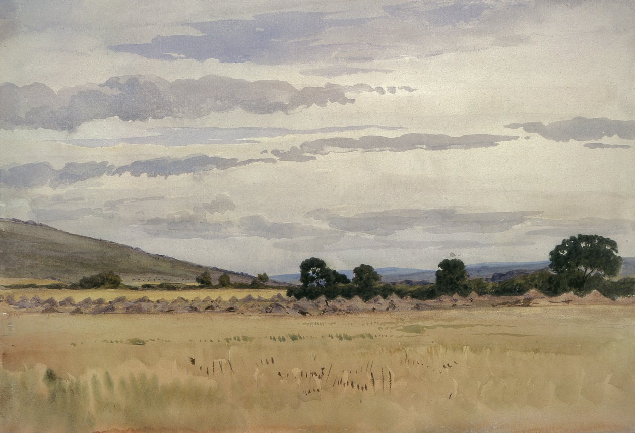 Landschaft mit Kornfeld von John Absolon