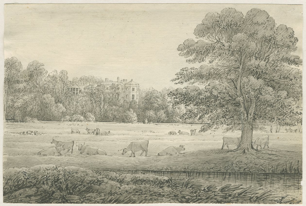 Hagley Hall (4. Mai 1814) von John Allport