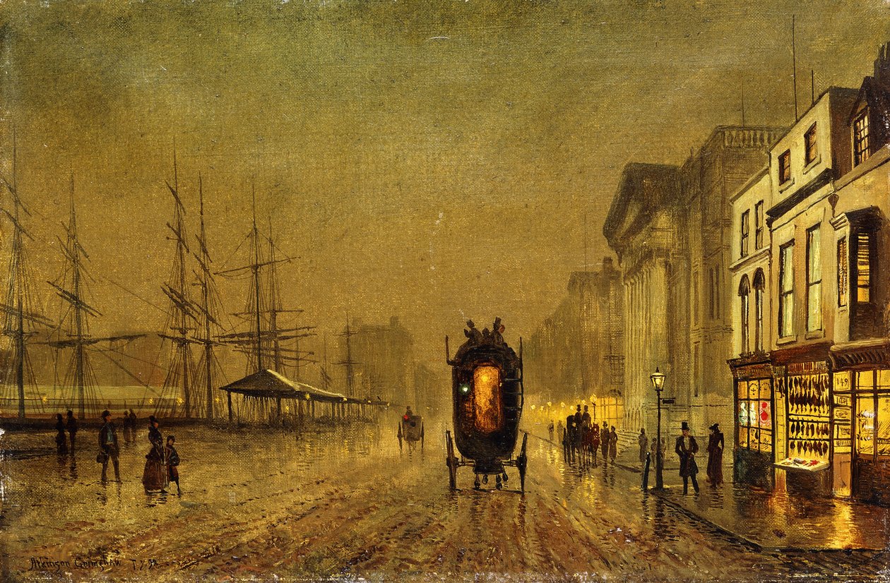 Liverpool Docks von John Atkinson Grimshaw: Kunstdruck