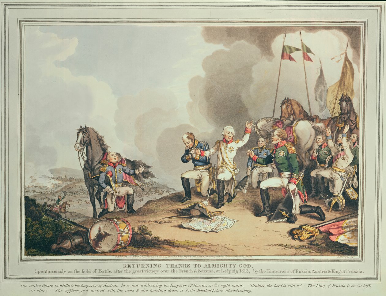 Dank an den Allmächtigen Gott, 1814 von John Augustus Atkinson