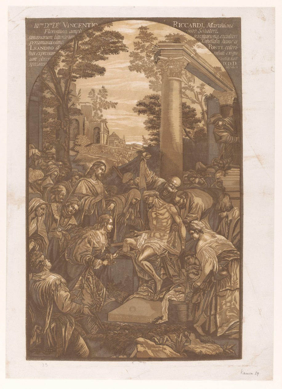 Auferweckung des Lazarus von John Baptist Jackson