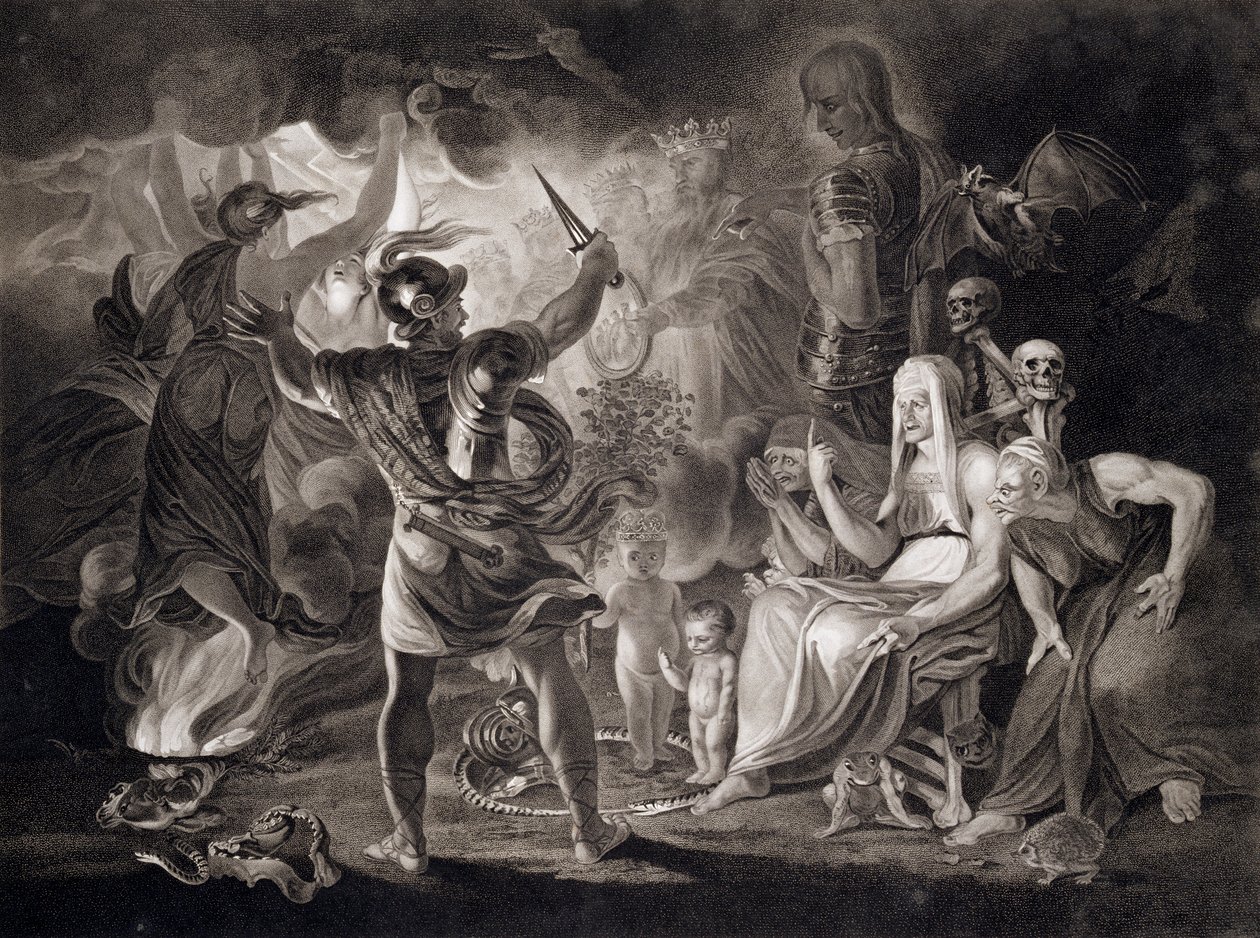 Macbeth, die drei Hexen und Hekate, 1805 von John Boydell