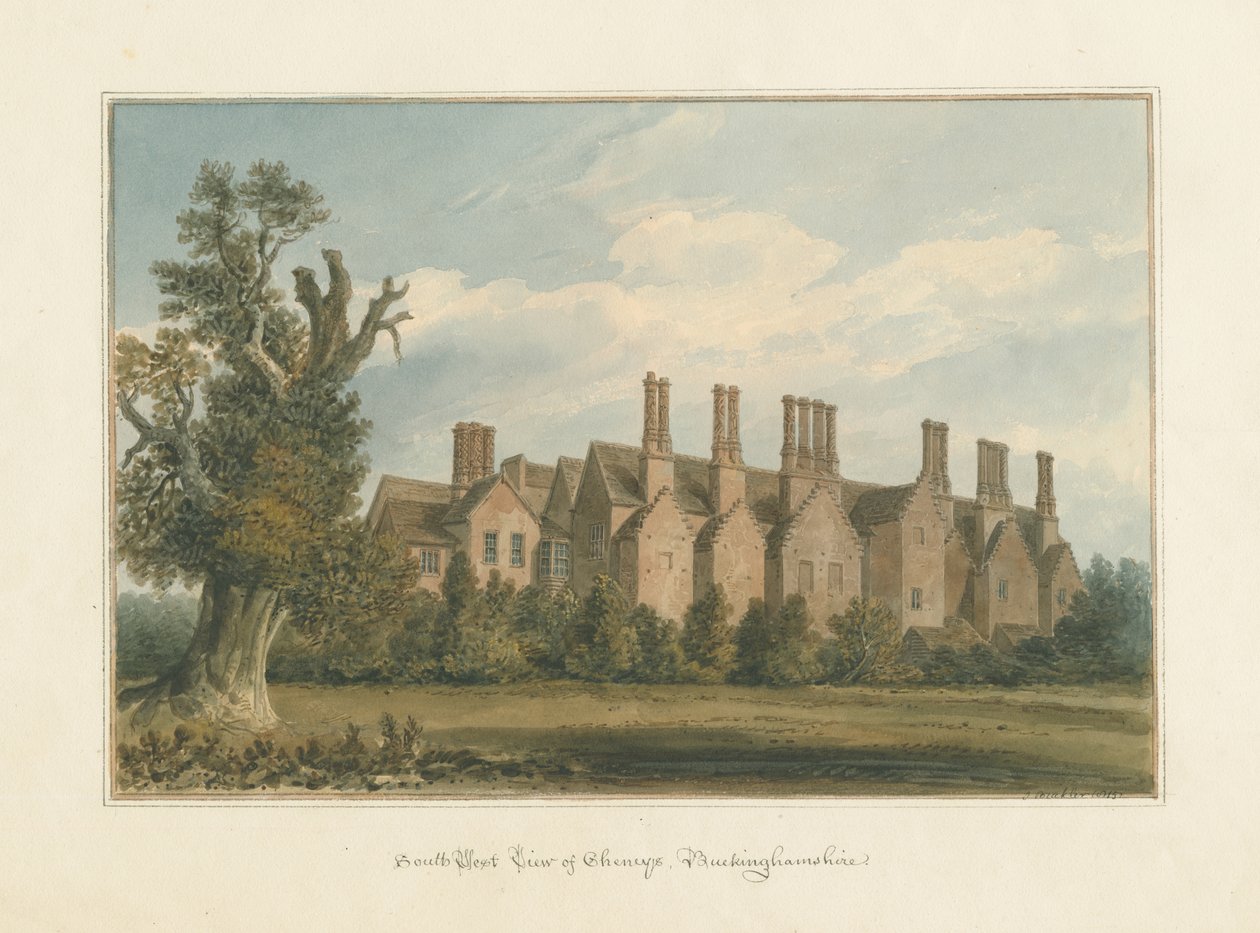 Buckinghamshire - Chenies Hall von John Buckler