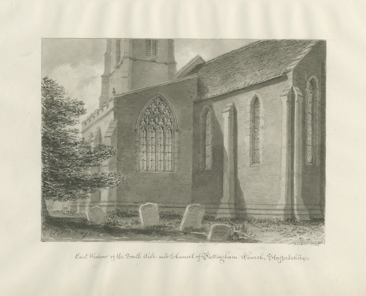 Pattingham Kirche - Ostfenster von John Buckler