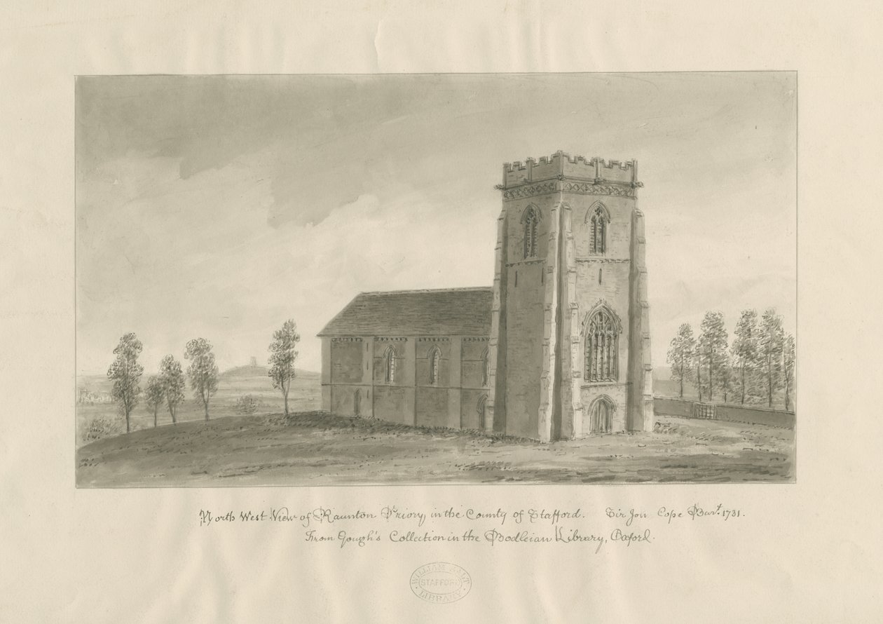 Ranton Abbey (Priorei) von John Buckler