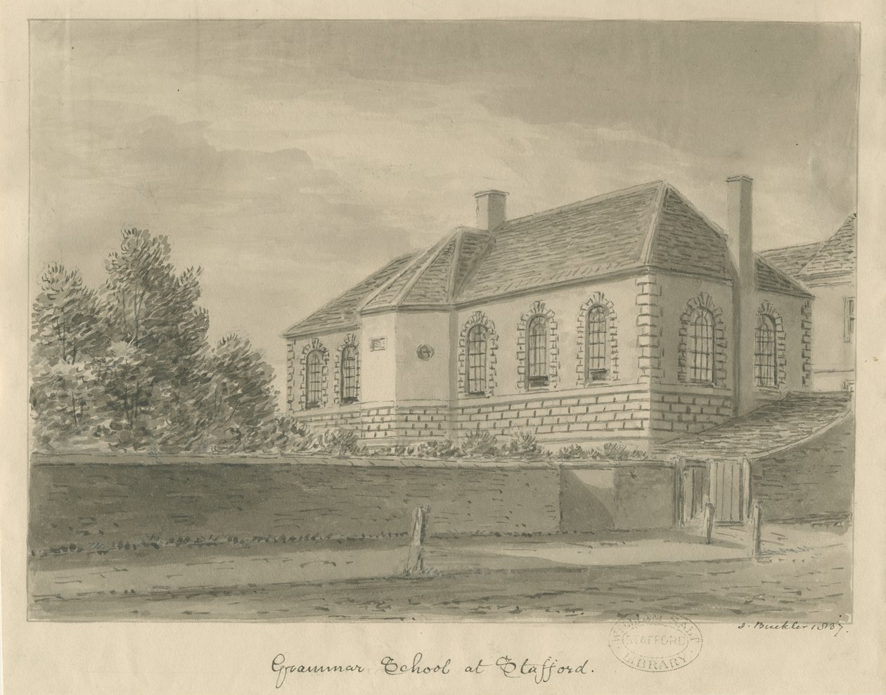 Stafford - Gymnasium von John Buckler