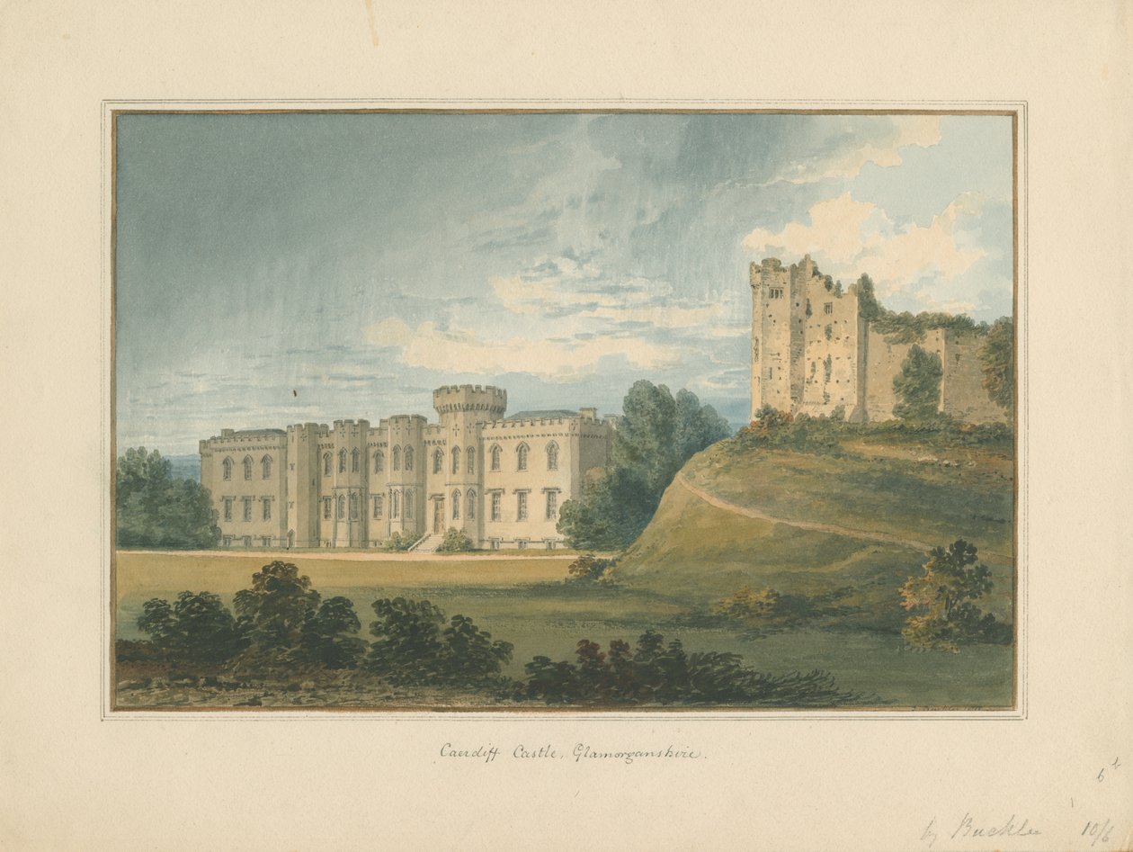 Wales - Glamorganshire - Cardiff Castle von John Buckler