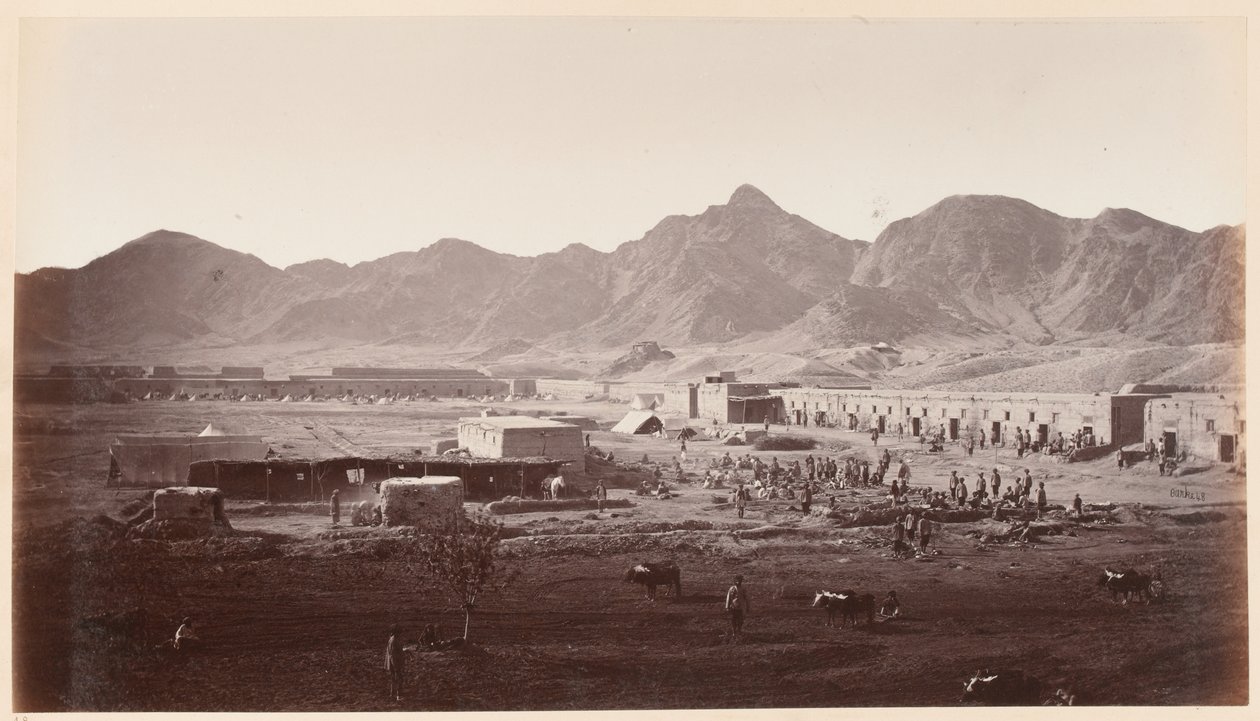 Westliches Ende des Dakka-Forts, Blick auf Khurd Khyber von John Burke