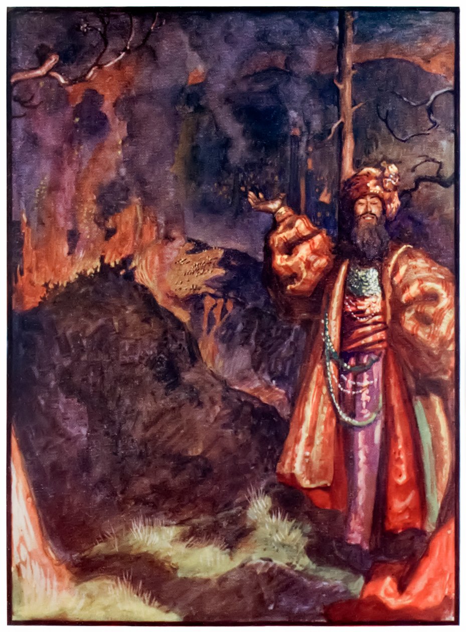 Demas aus The Pilgrims Progress From This World, To That Which Is To Come von John Bunyan (1628-1688) Illustration von Byam Shaw (1872-1919) von John Byam Liston Shaw