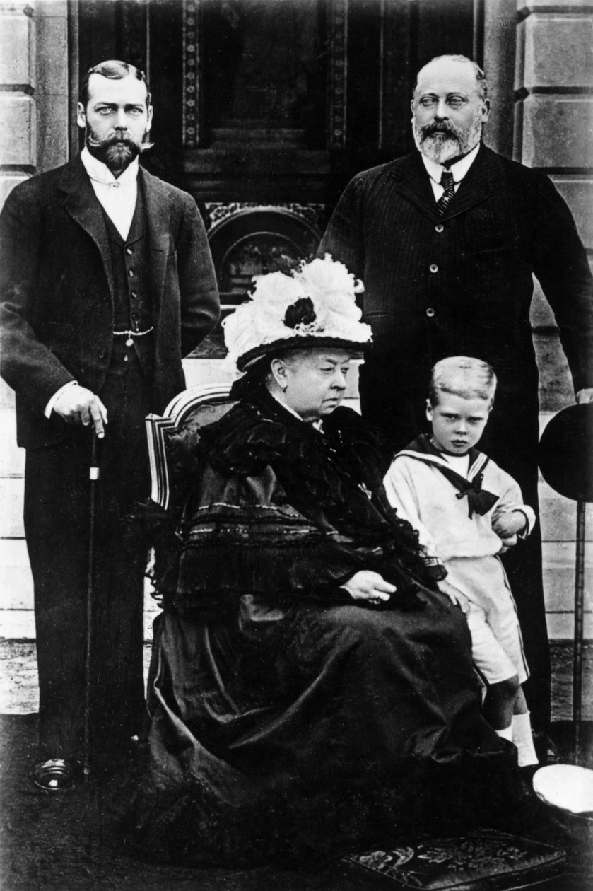 Vier Generationen der viktorianischen Königsfamilie, aufgenommen im Osborne House, 5. August 1899 von John Chancellor