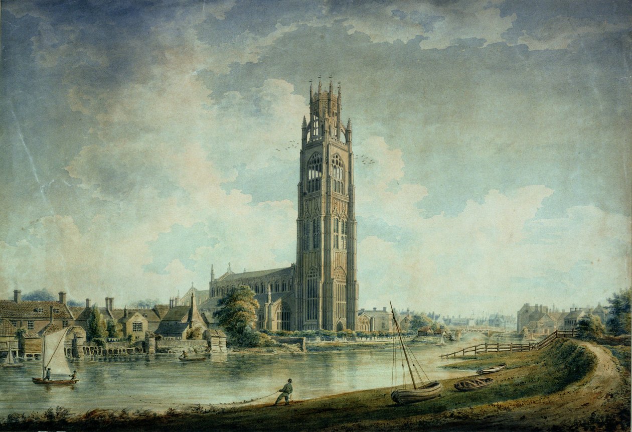Boston Stump: Blick von Südwesten von John Chessell Buckler