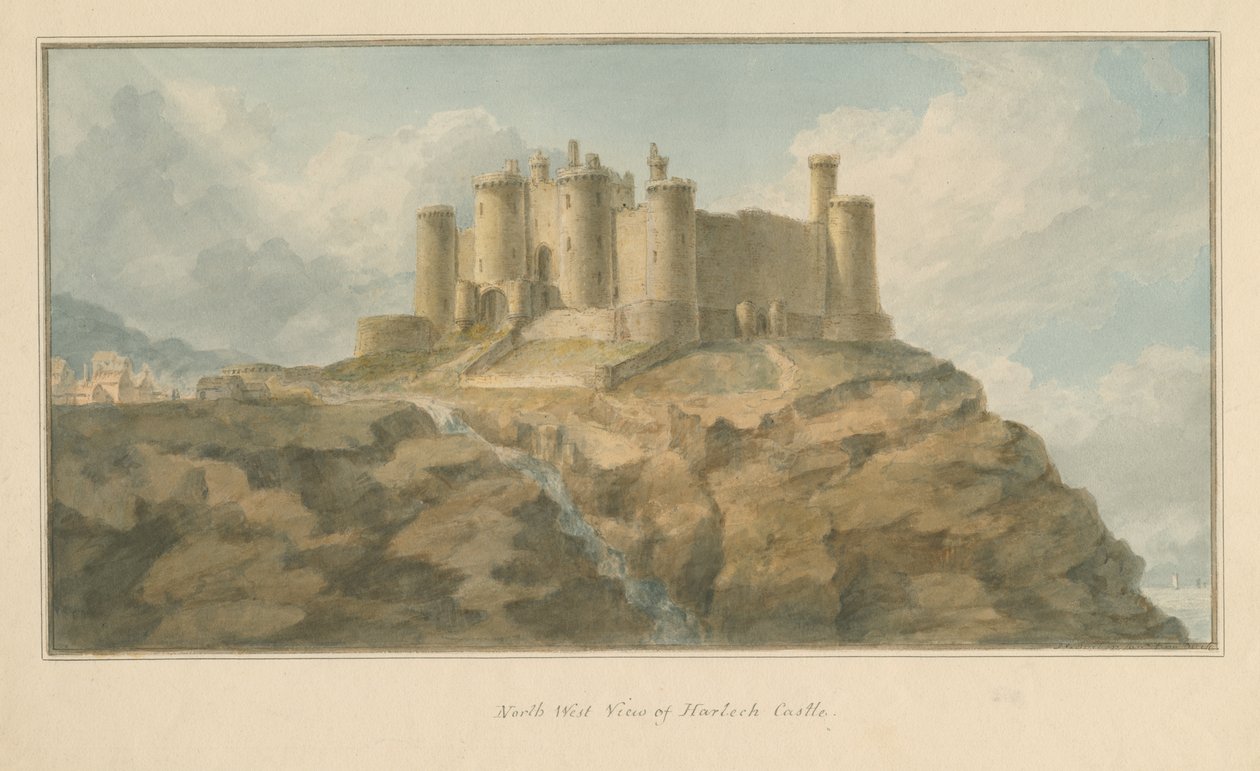 Wales - Mouthshire - Harlech Castle von John Chessell Buckler