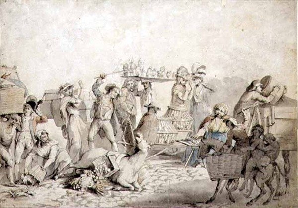Straßenszene von John Collet