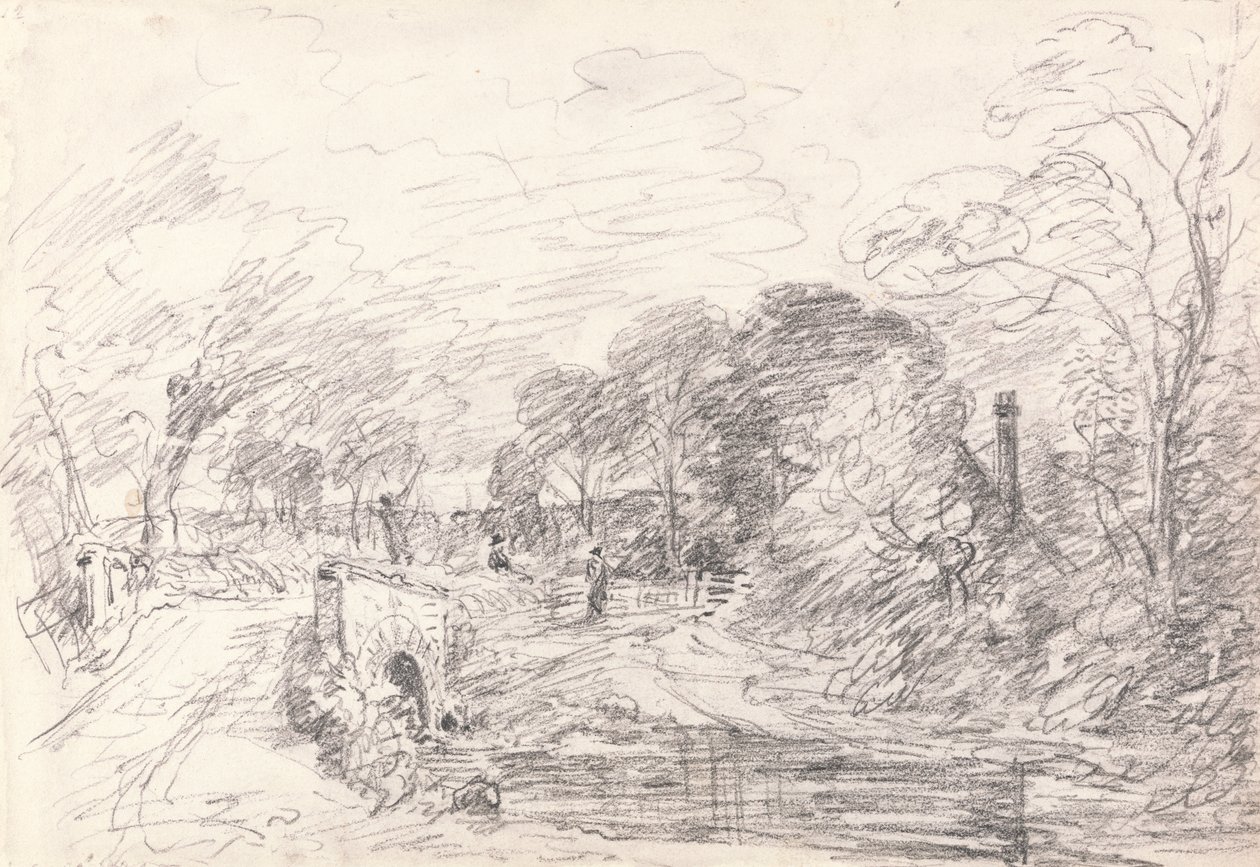 Eine Brücke in der Nähe von Salisbury Court, vielleicht Milford Bridge von John Constable