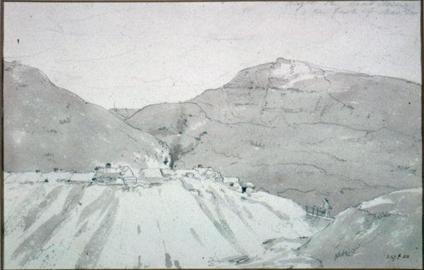 Eine Bleimine am Fuß des Mam Tor von John Constable