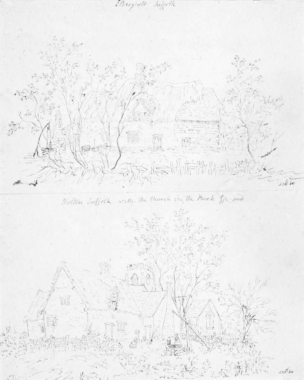 Eine verfallene Hütte in Capel, Suffolk von John Constable