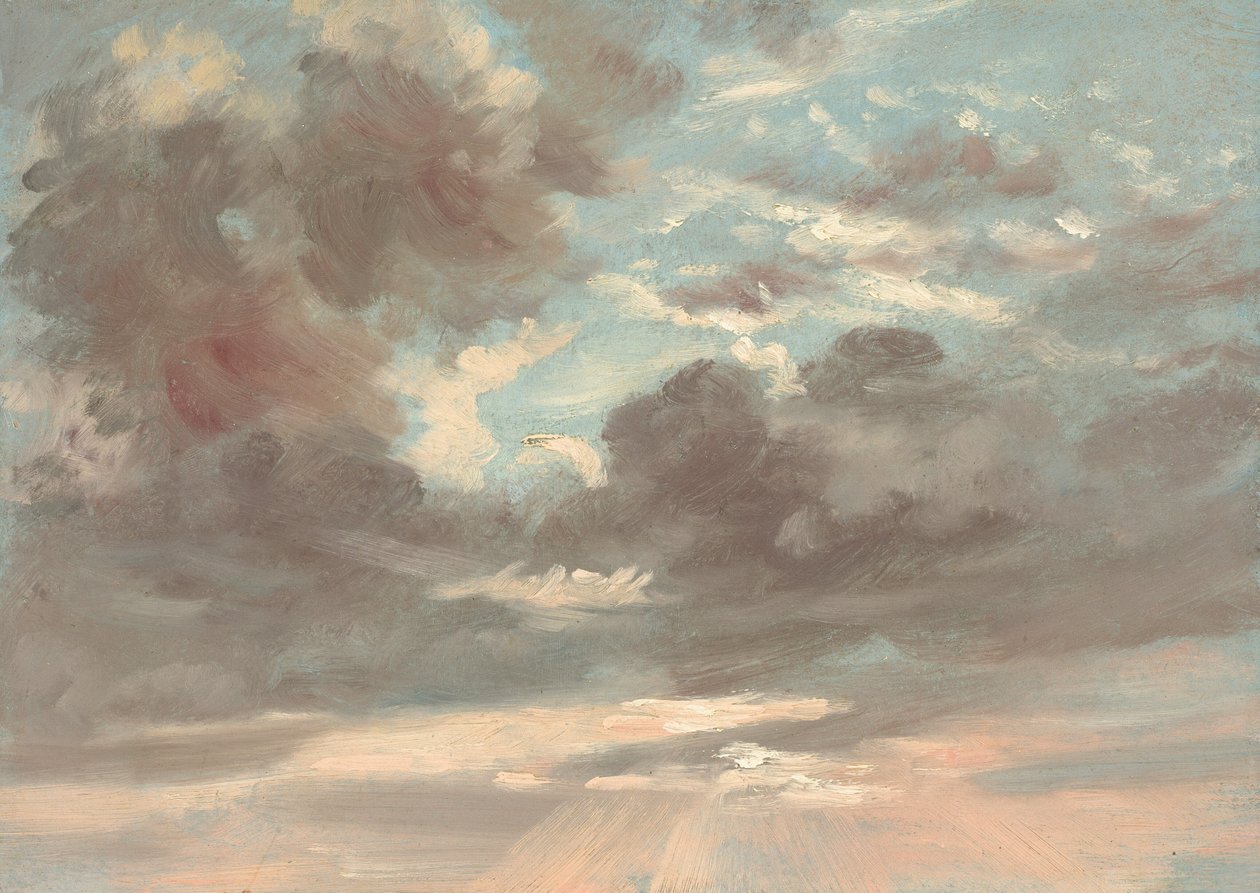 Wolkenstudie: Stürmischer Sonnenuntergang, 1821-1822 von John Constable