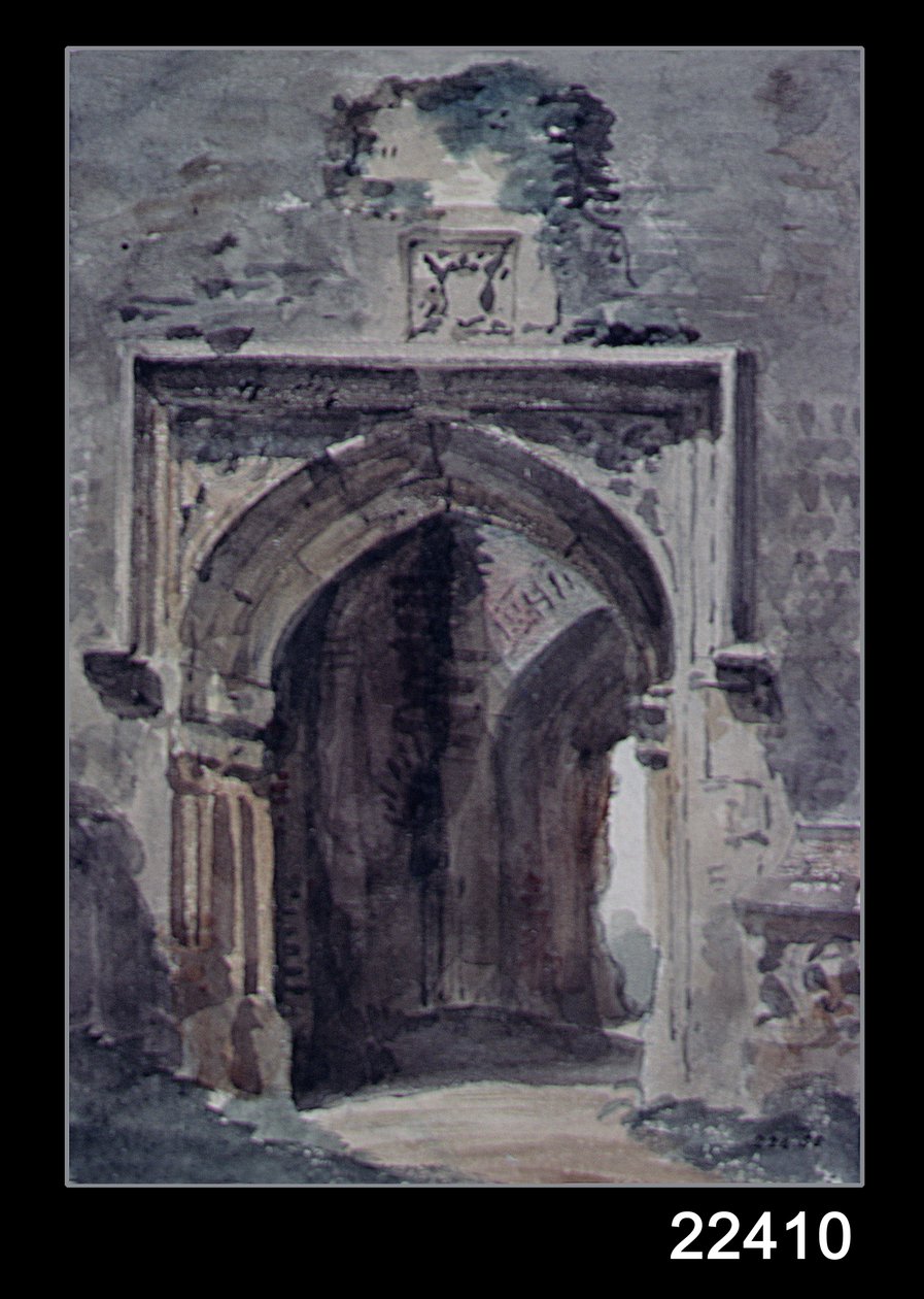 Kirche von East Bergholt: Südlicher Torbogen des Ruinenturms, 1806 von John Constable