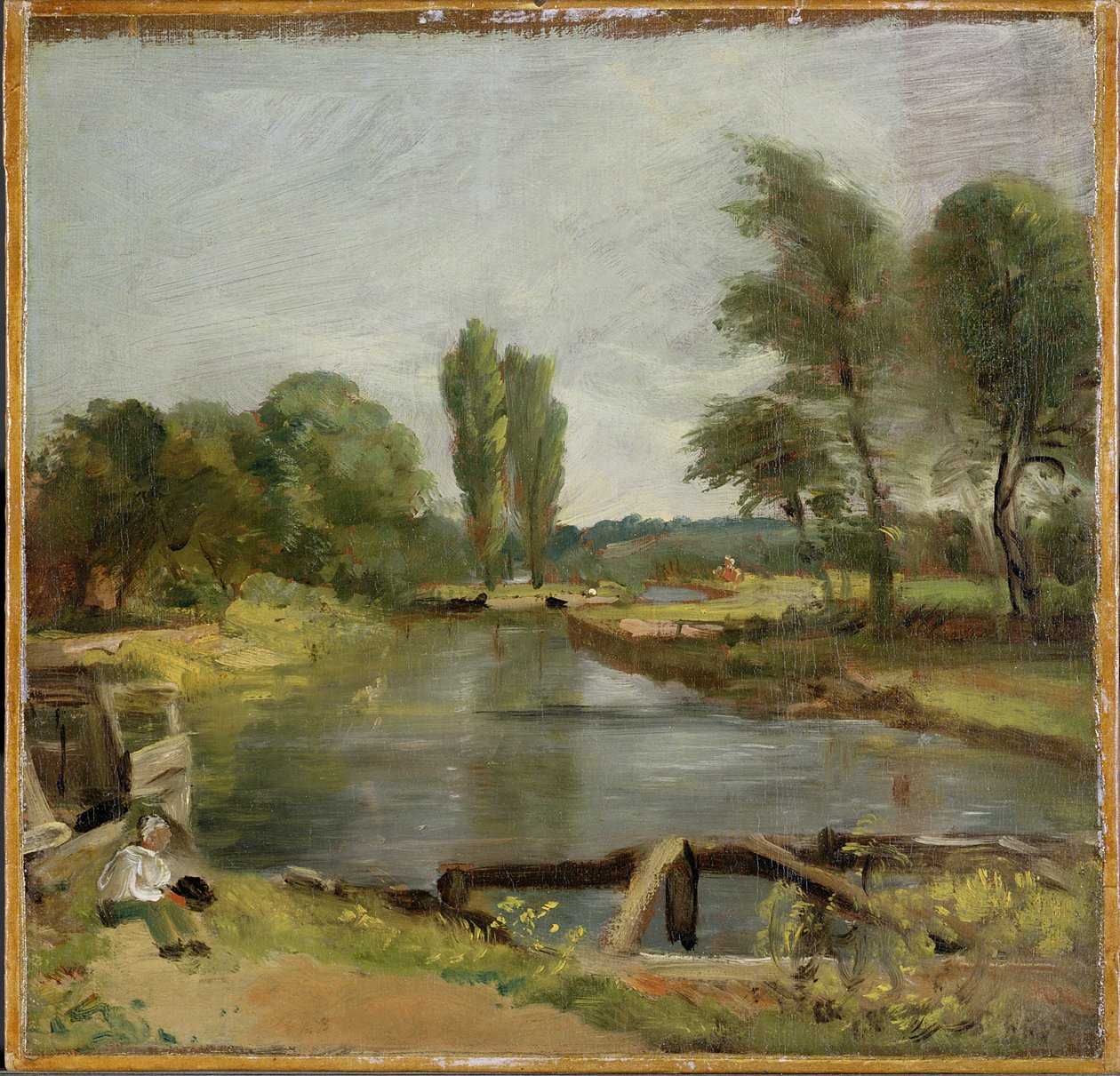 Flatford Schleuse, 1810-11 von John Constable