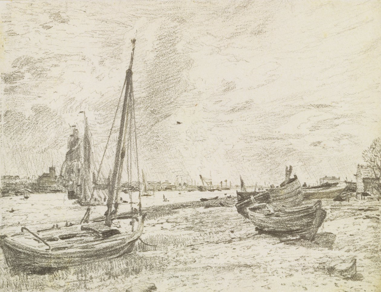 Schiffe auf der Themse von John Constable