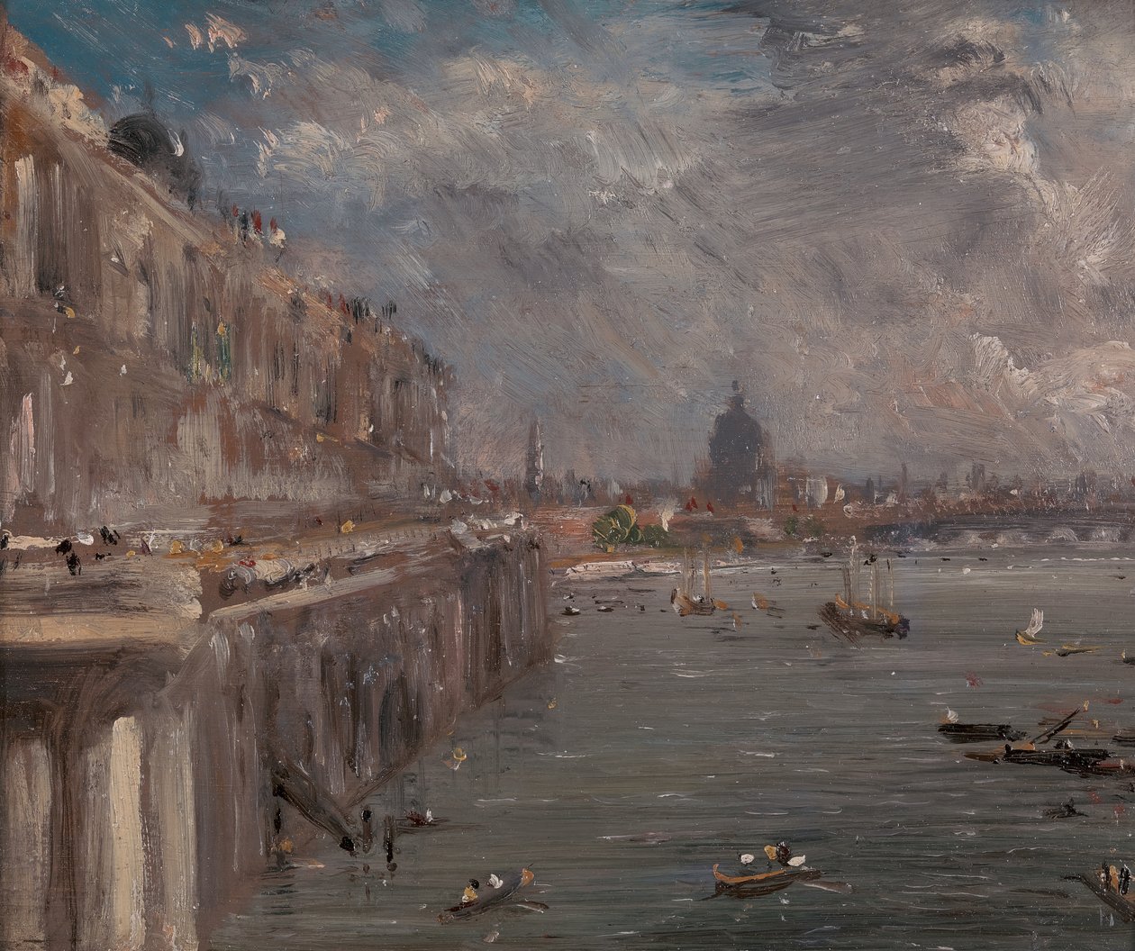 Somerset House Terrasse von der Waterloo-Brücke, ca. 1819 von John Constable