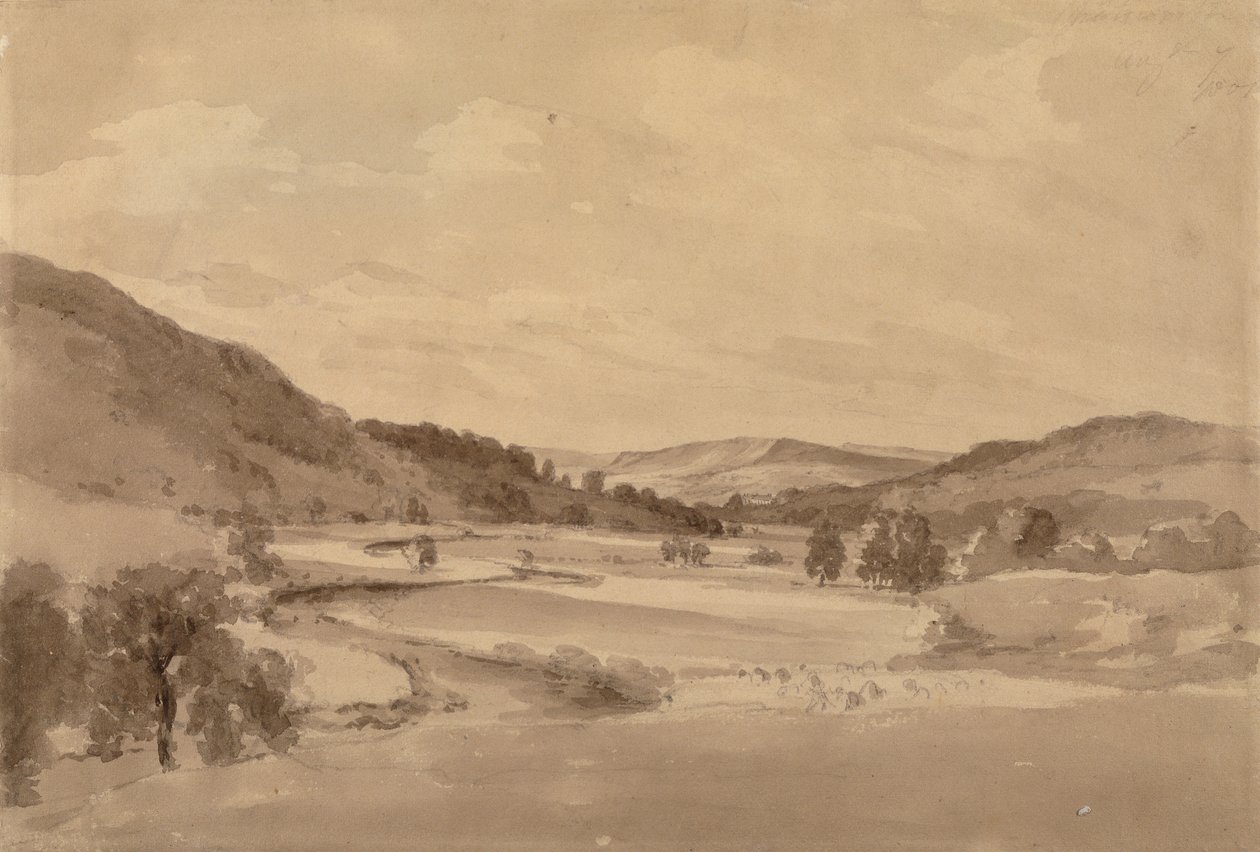 Das Derwent-Tal mit Chatsworth in der Ferne von John Constable