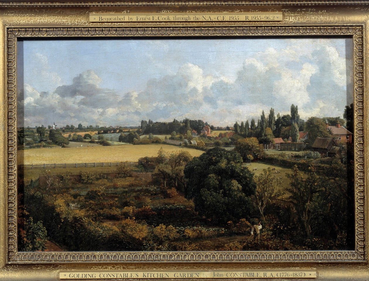 Der Gemüsegarten und Obstgarten. Landschaft der englischen Landschaft. Gemälde von John Constable (1776-1837) 1815. Ipswich, Borough Council Museum von John Constable