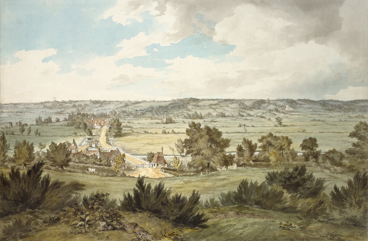 Tal des Stour mit Stratford St Mary von nahe Dedham gesehen von John Constable