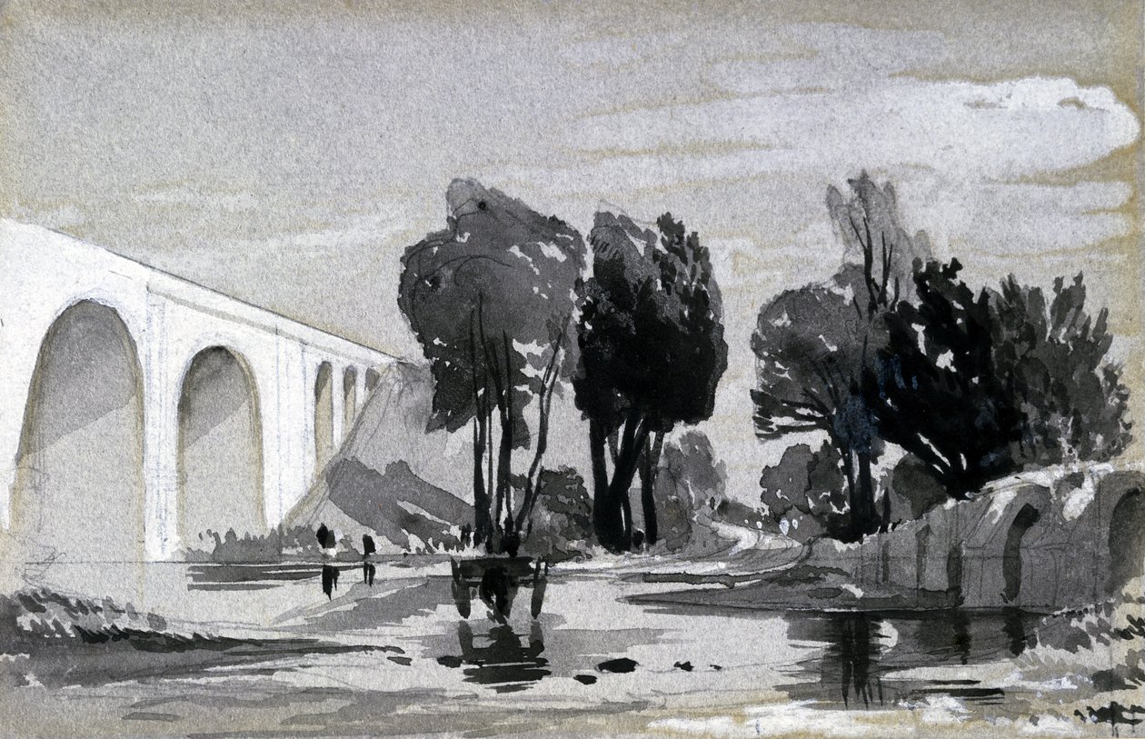 Blythe Viadukt, Hampton-in-Arden, ca. 1838 von John Cooke Bourne
