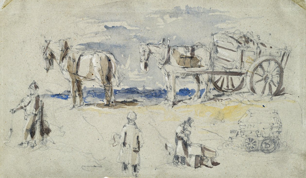 Bau der London- und Birmingham-Eisenbahn, ca. 1835 von John Cooke Bourne