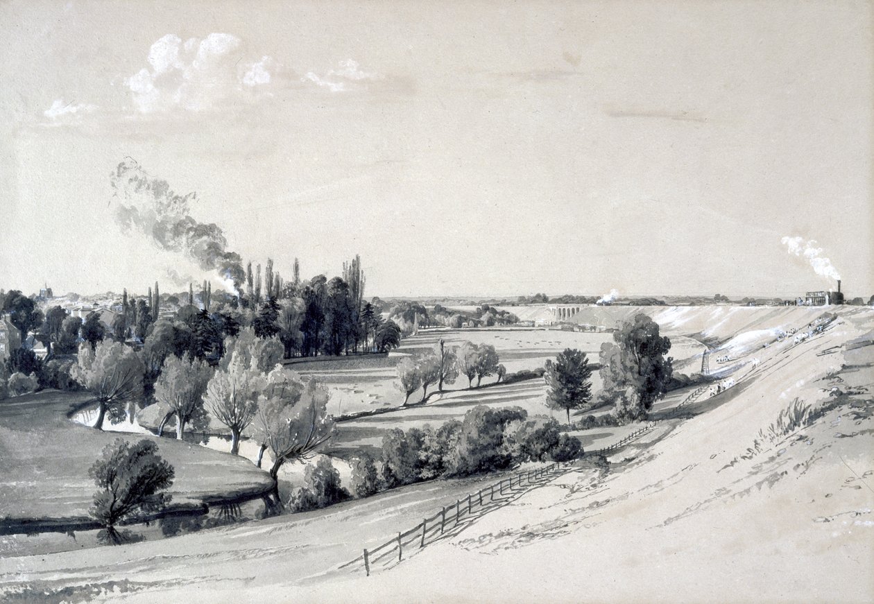 Watford Damm, Hertfordshire, 29. Oktober 1837 von John Cooke Bourne
