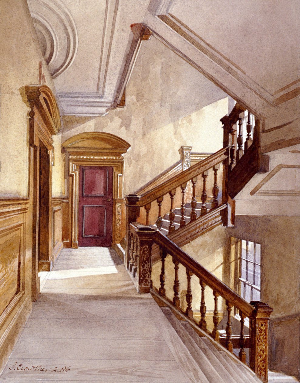 Haus von Sir Christopher Wren, Botolph Lane, London, 1886 von John Crowther