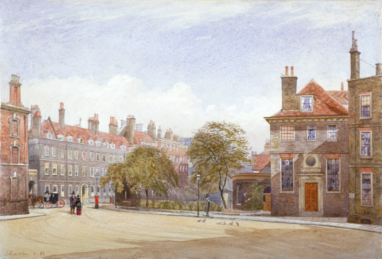 Ansicht von New Inn, Wych Street, Westminster, London, 1882 von John Crowther