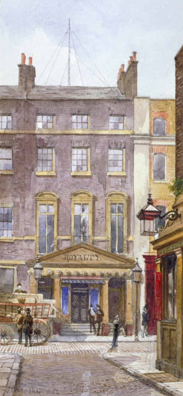 Ansicht des New Royalty Theatre, Dean Street, Westminster, London, 1882 von John Crowther