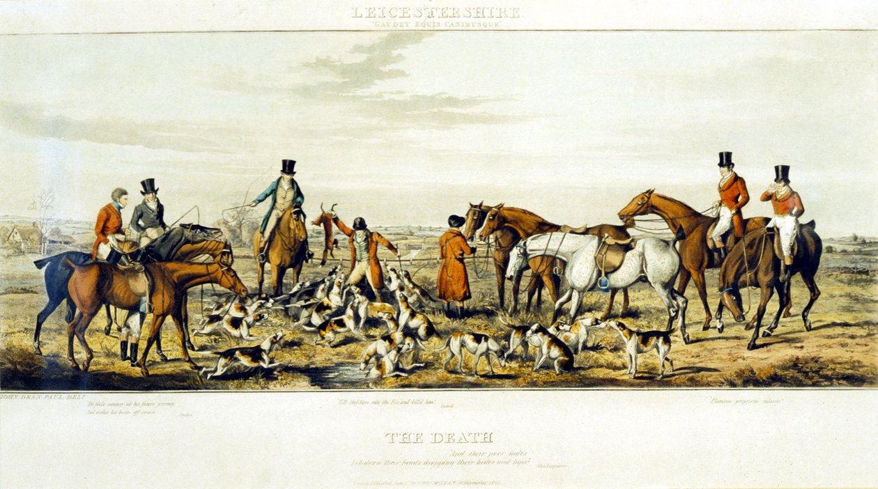 Der Tod, The Leicestershires, graviert von Henry Alken von John Dean (after) Paul