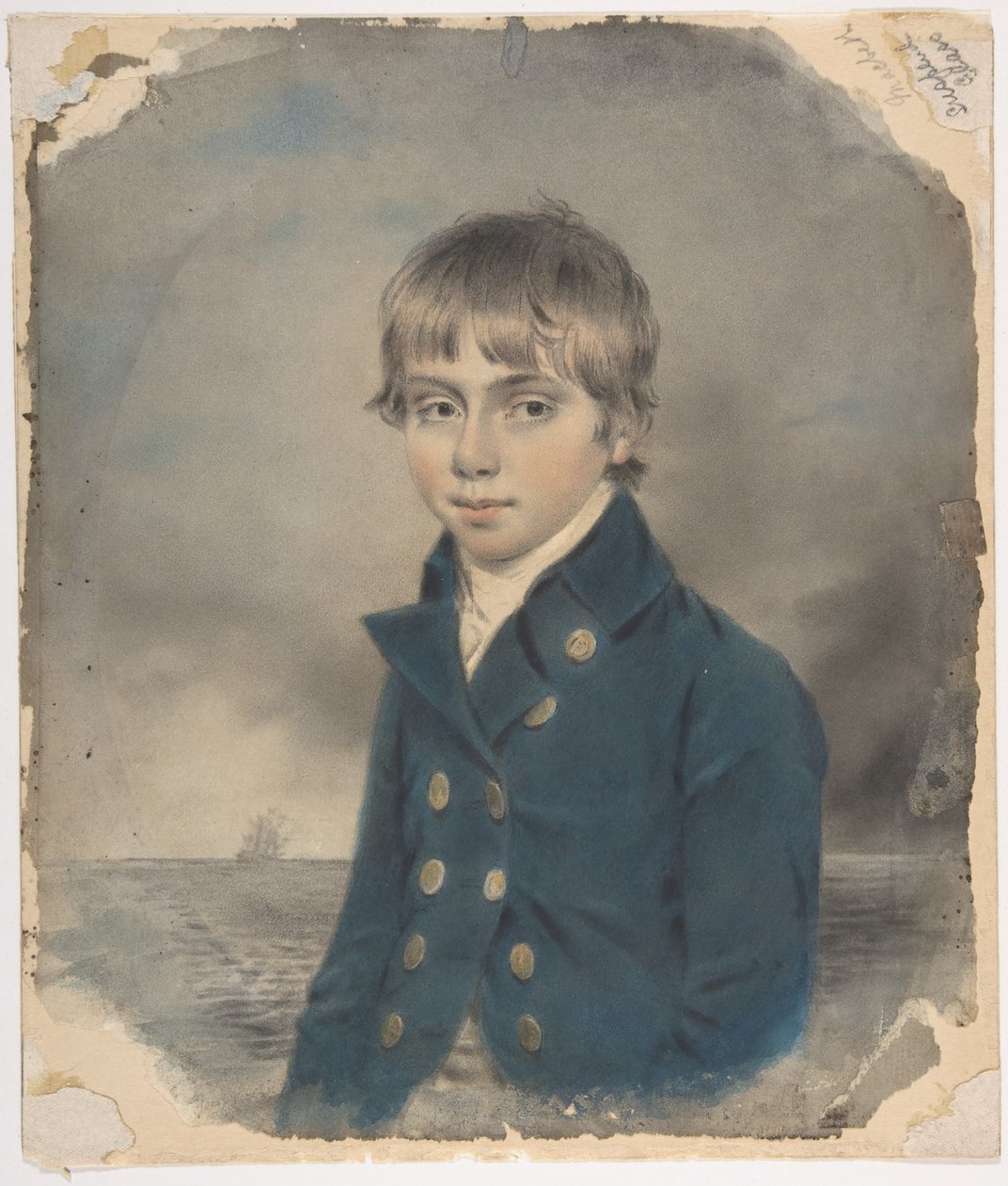 Memento-Porträt eines jungen Seekadetten von John Downman