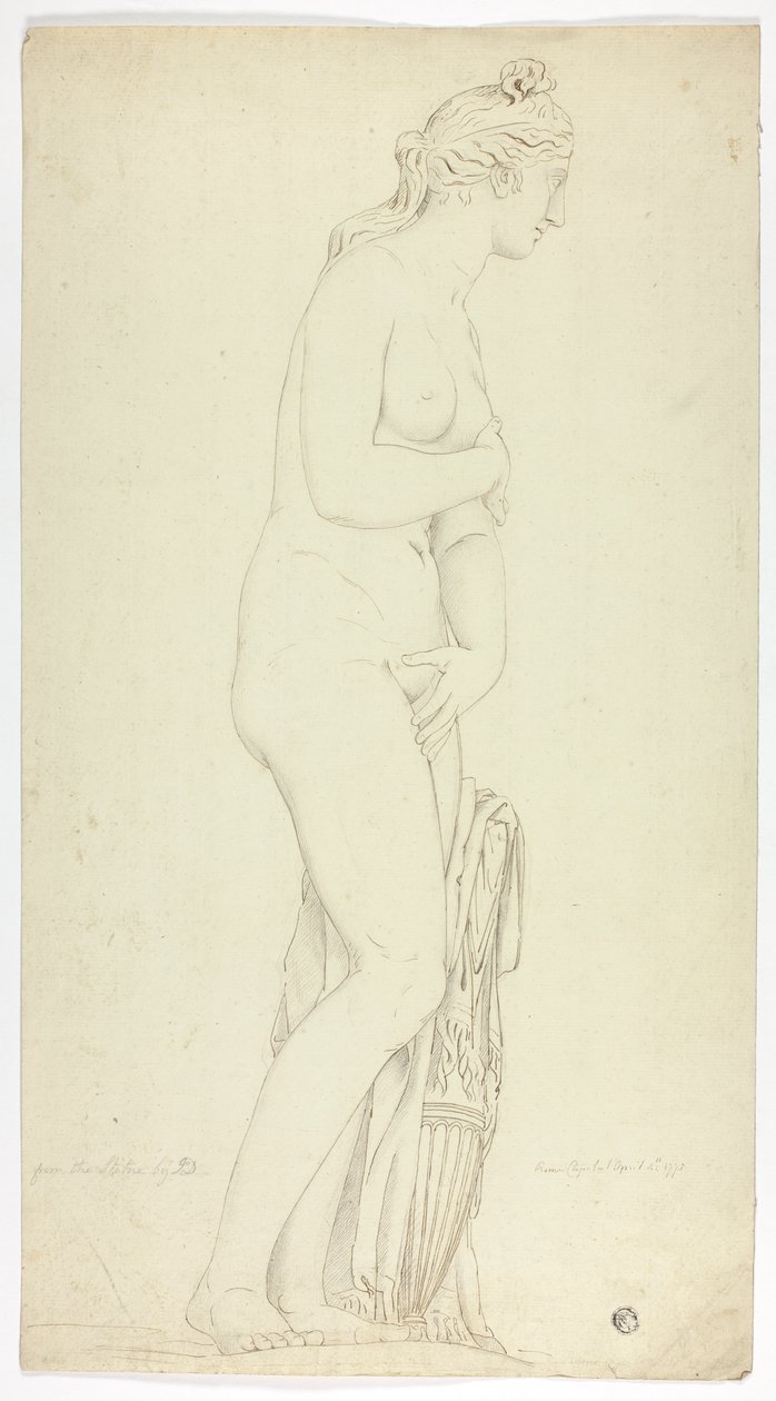 Antike Statue der stehenden Venus von John Downman