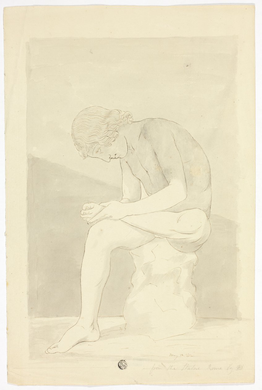 Der Dornzieher (Lo Spinario) von John Downman