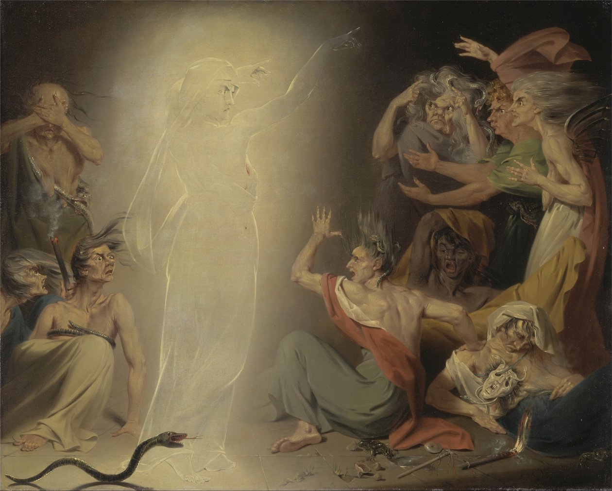Der Geist von Klytaimnestra weckt die Furien von John Downman