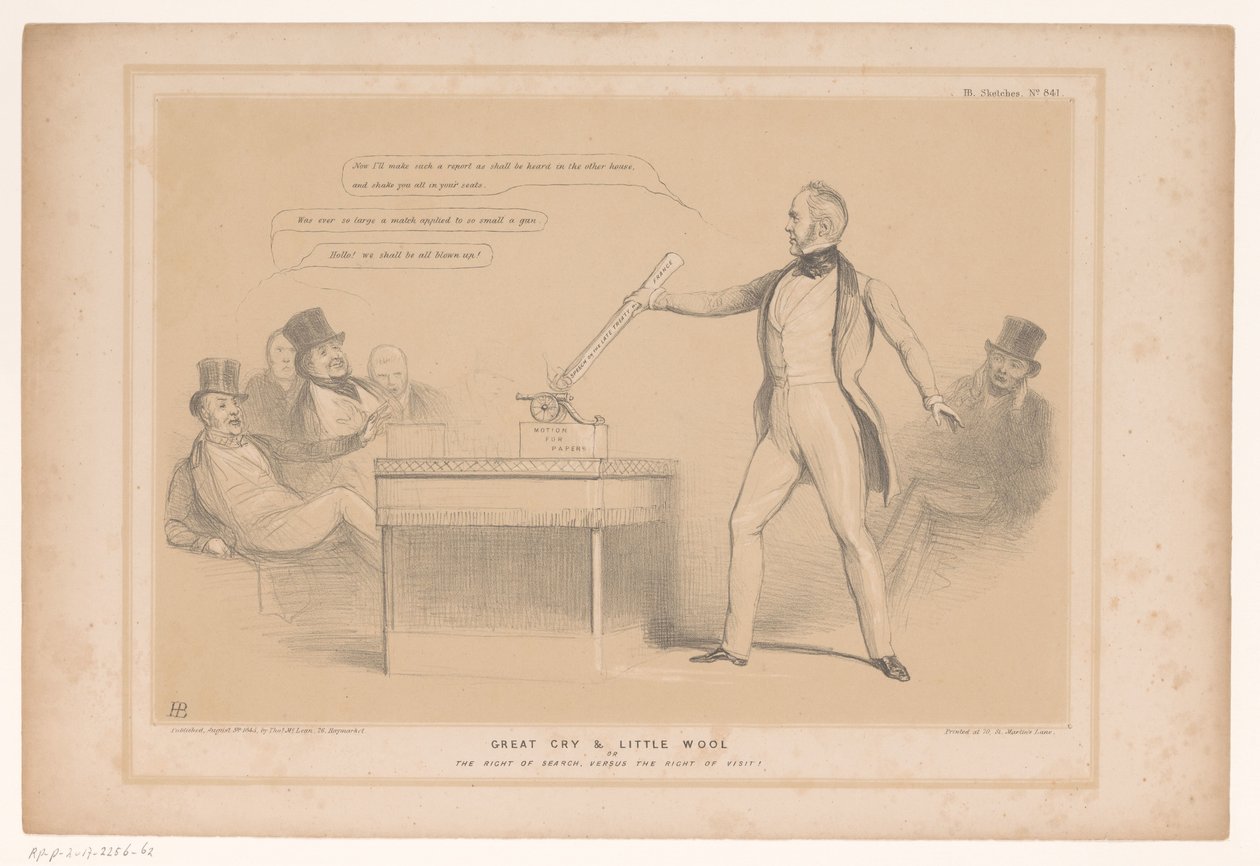 Karikatur mit Lord Palmerston von John Doyle