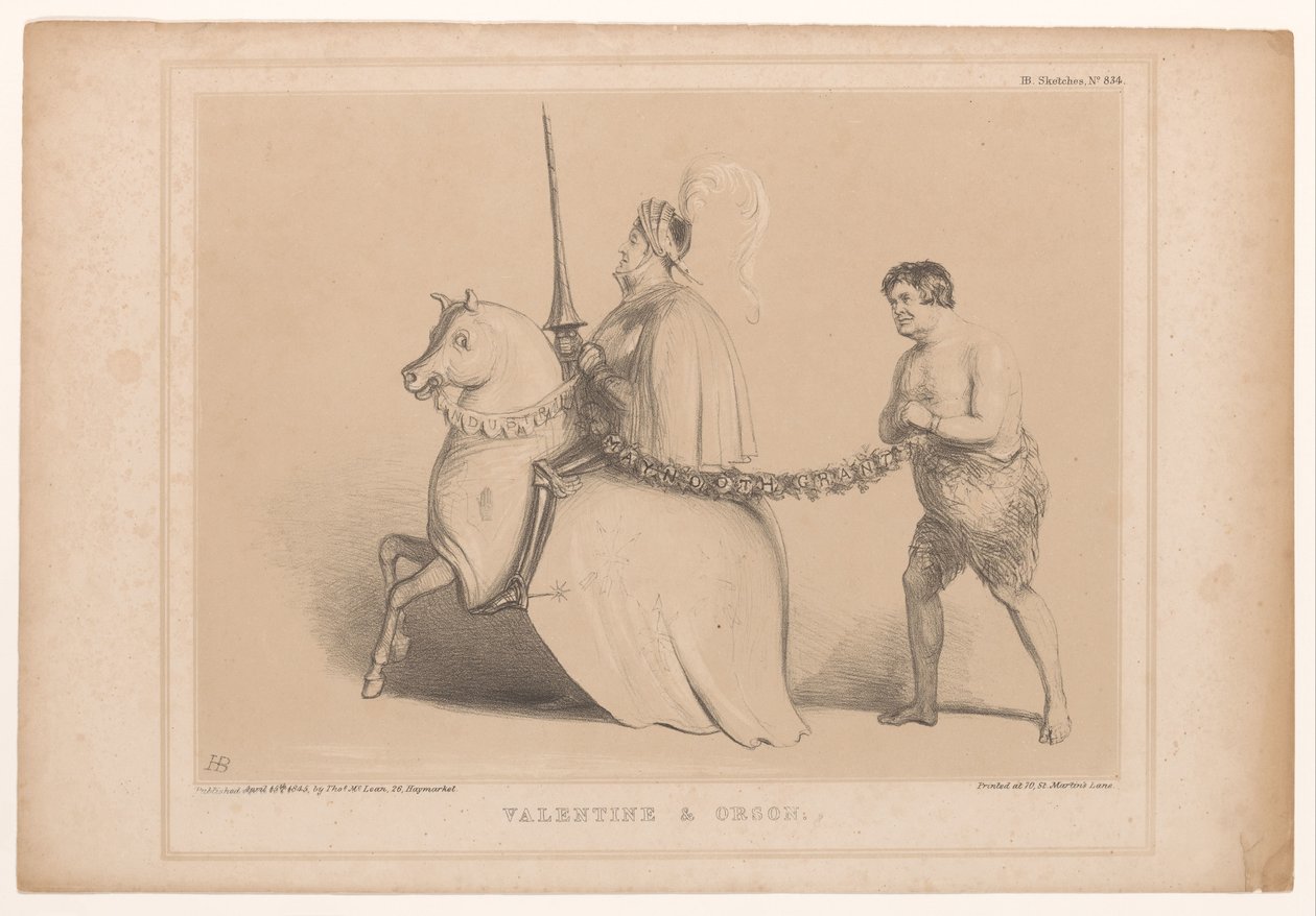Karikatur mit Premierminister Robert Peel und Daniel O