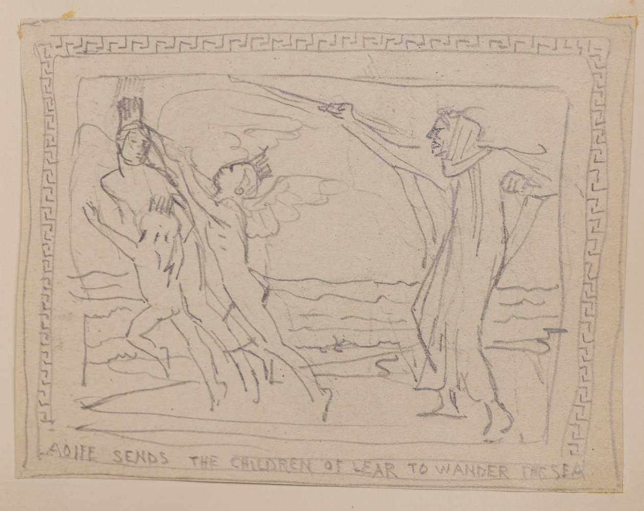 Aoife schickt die Kinder von Lir auf das Meer von John Duncan