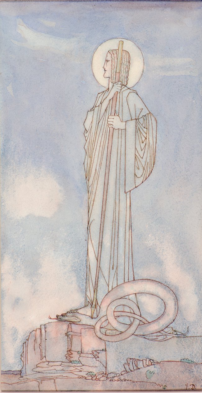 St. Georg und der Drache von John Duncan