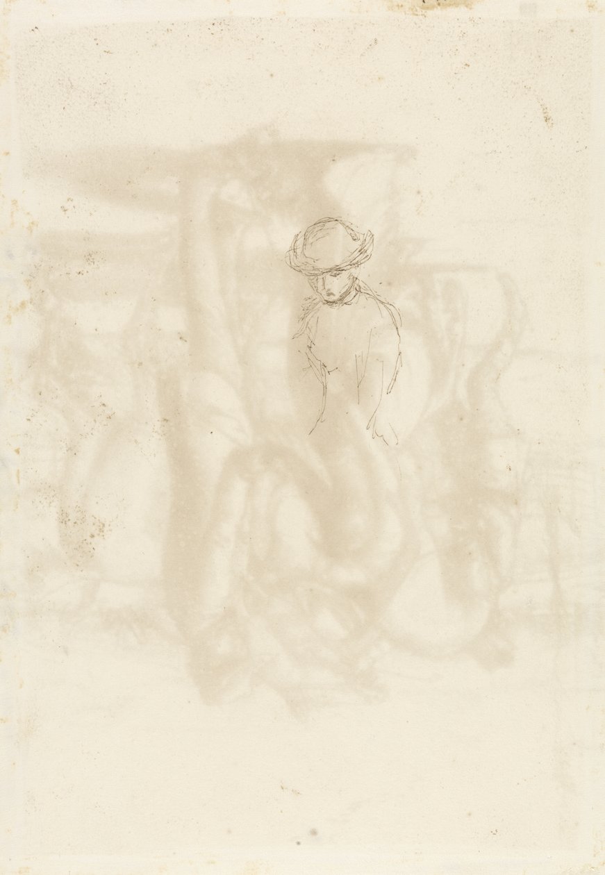 Abgelehnt, Verso: Skizze einer Frau von John Everett Millais