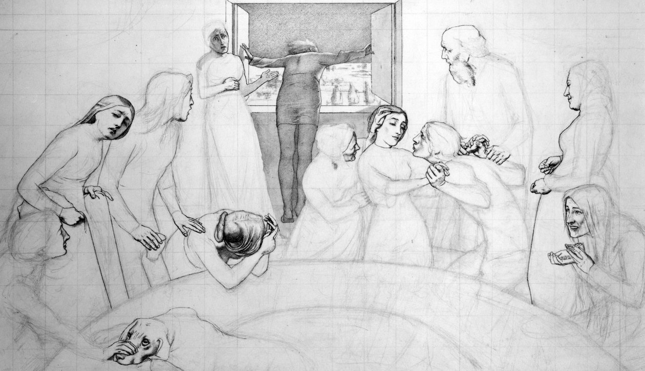 Der Vorabend der Sintflut, ca. 1850 von John Everett Millais