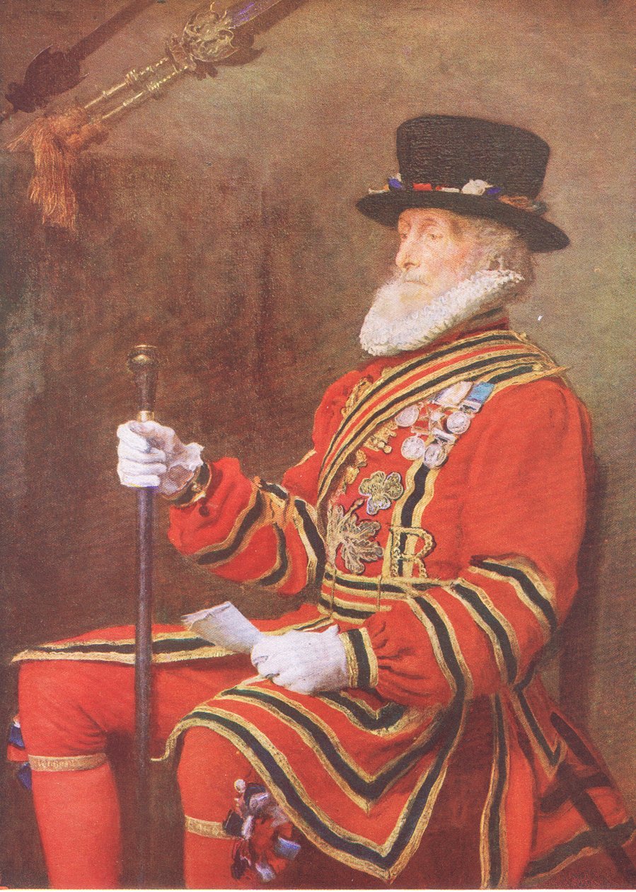 Der Yeoman der Wache, aus Mein Magazin, veröffentlicht 1922 von John Everett Millais
