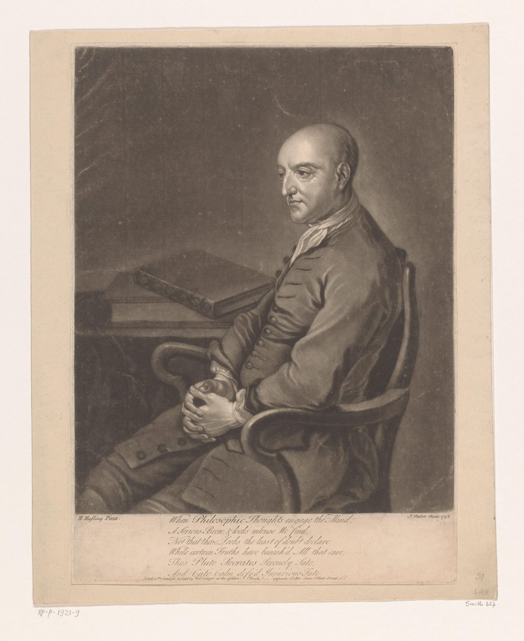 Porträt von Humphrey Skelton von John Faber (II)