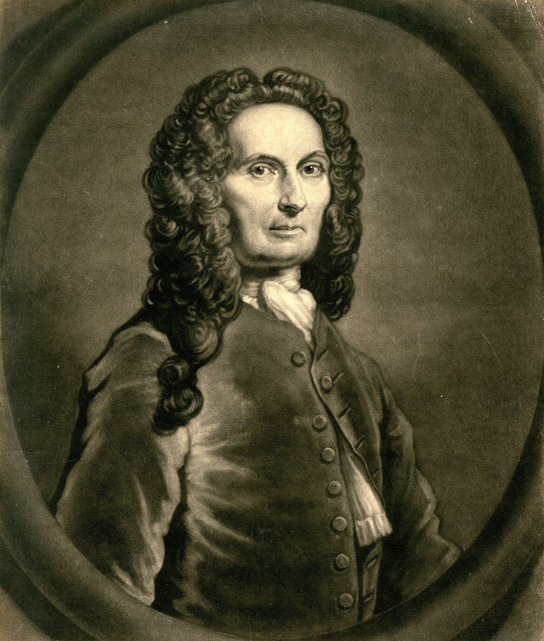 Porträt des französischen Mathematikers Abraham de Moivre von John Faber
