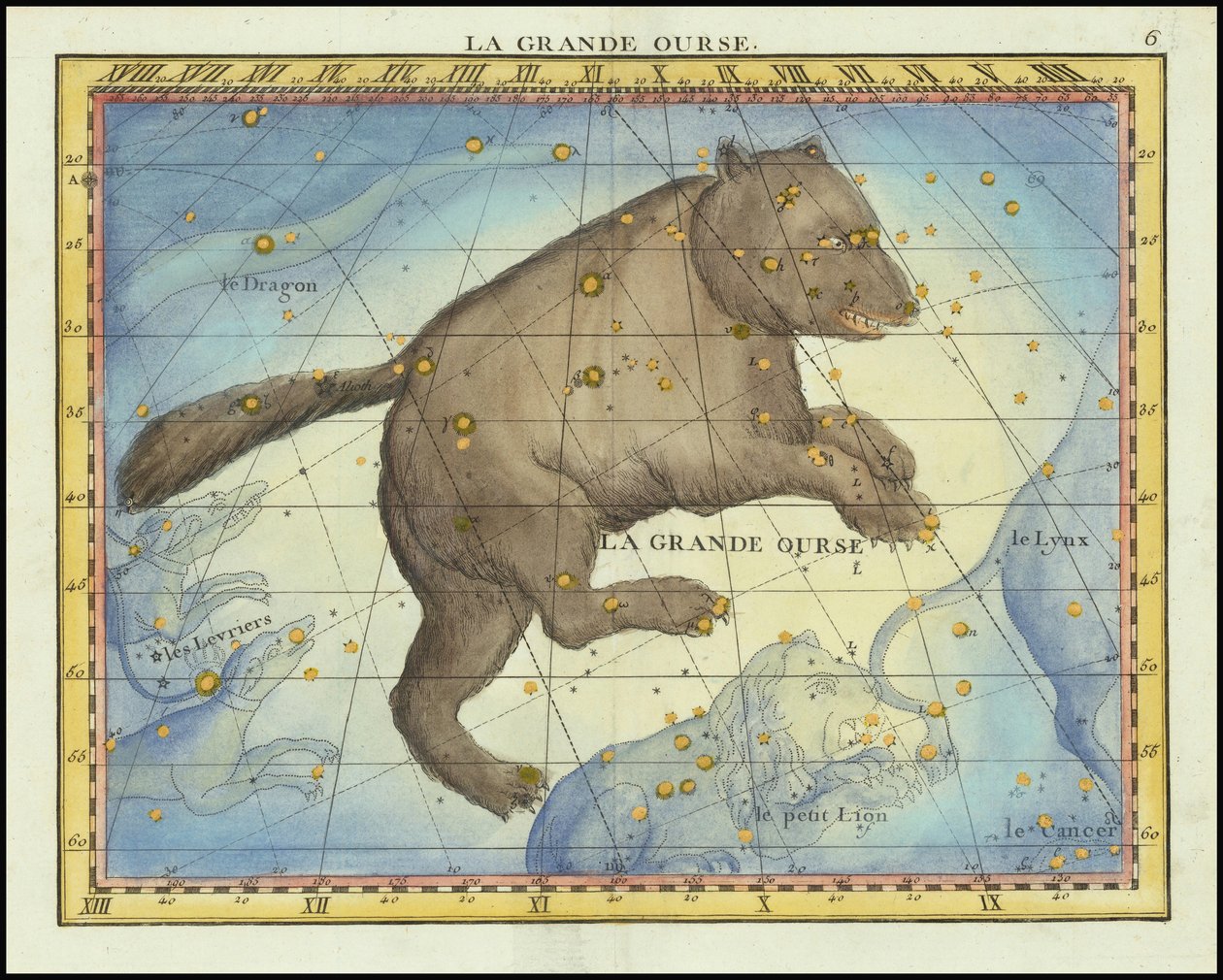 1776 - John Flamsteed - Der Große Bär (Ursa Major) von John Flamsteed