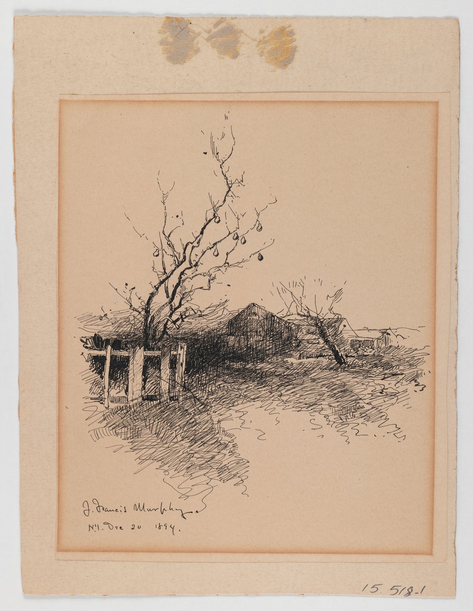 Landschaft, N.Y., 20. Dezember 1894 von John Francis Murphy